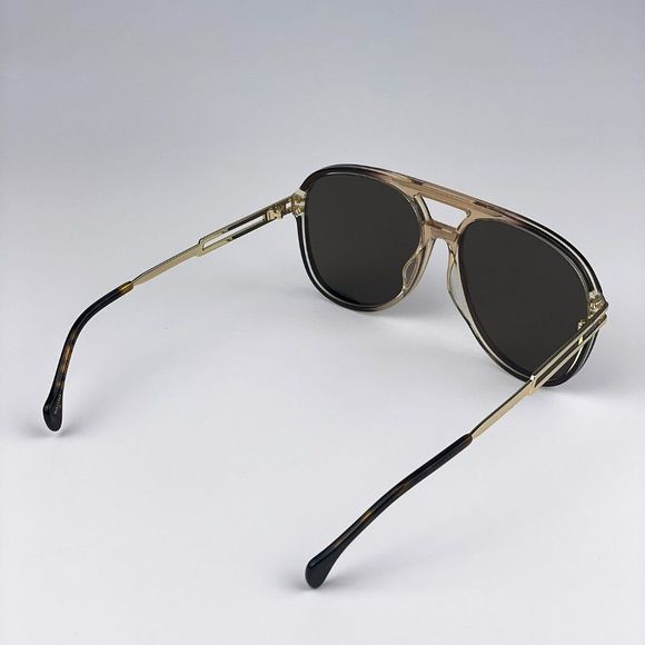 🔥Gucci GG1104S 003 Sunglasses Transparent Brown Gold Brown Pilot Unisex - Picture 9 of 12